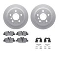 Dynamic Friction Co 4312-32017, Geospec Rotors with 3000 Series Ceramic Brake Pads includes Hardware, Silver 4312-32017